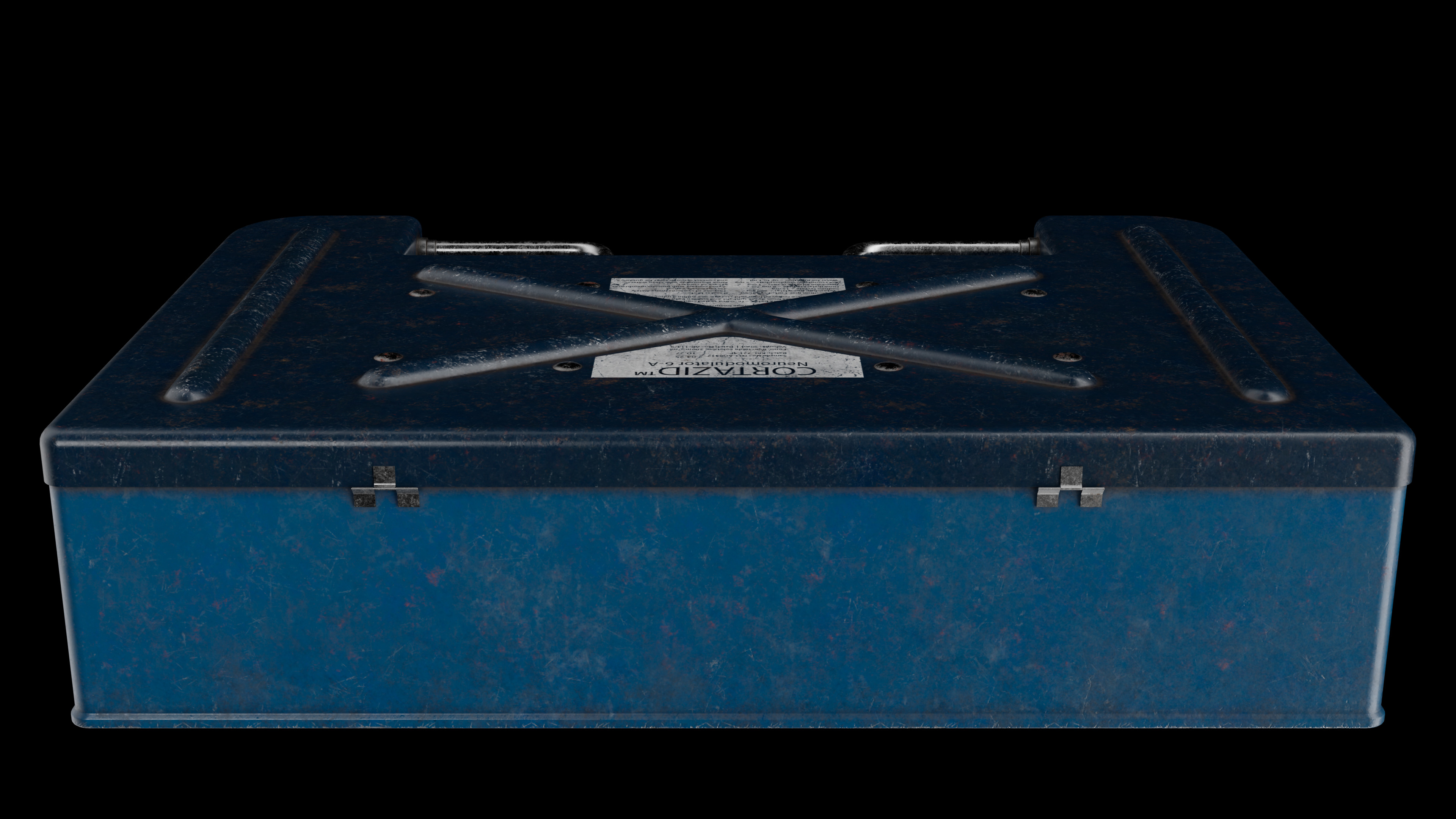 Medical box Low-poly 3D model_9