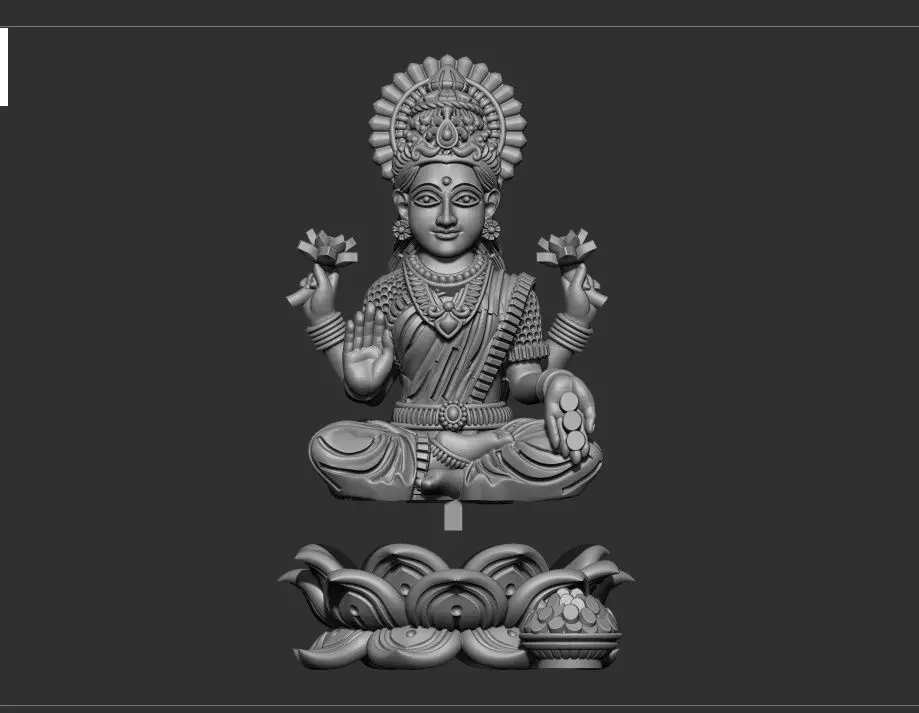 Laxmi ji  3D print model_0