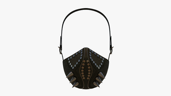 Steampunk Mask 03 Low-poly 3D model