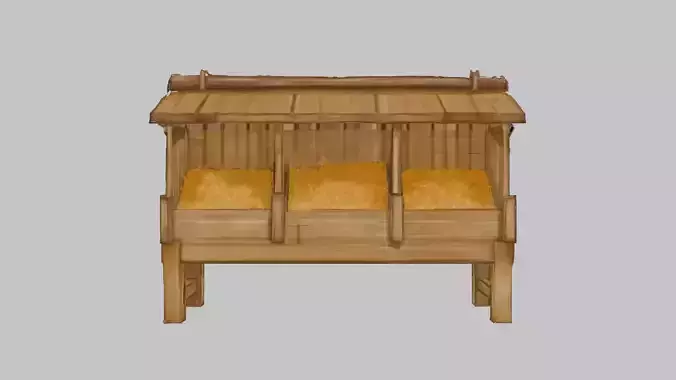 Wooden Bird Feeder Station