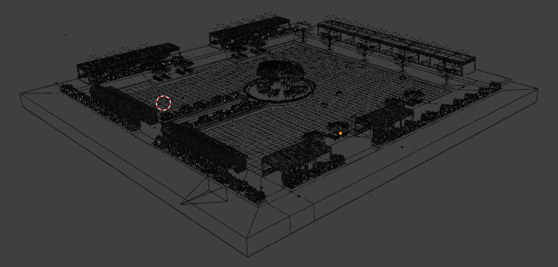 Beach resort 3D model_14