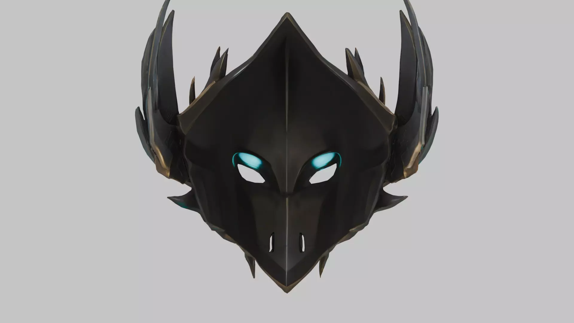 Dark Sentinel Mask Low-poly 3D model_4