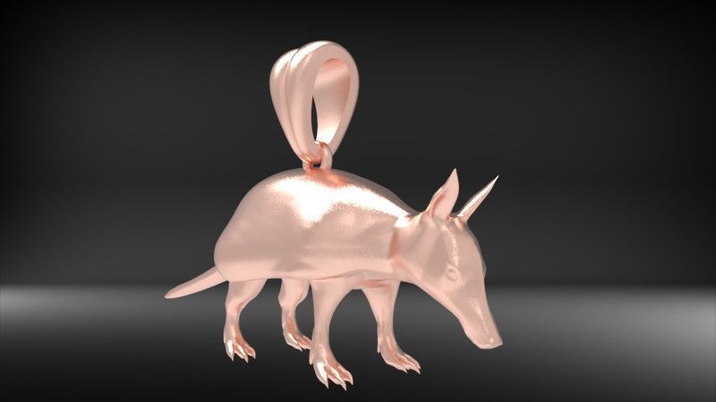 Armdillo Pendant 3D print model_18