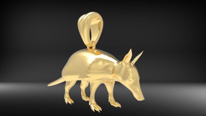 Armdillo Pendant 3D print model_7