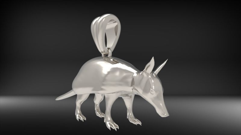 Armdillo Pendant 3D print model_19
