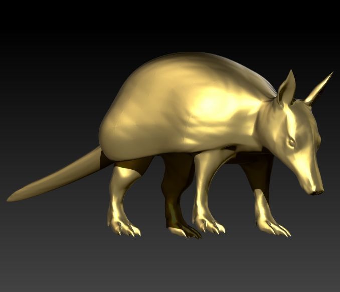 Armdillo Pendant 3D print model_1