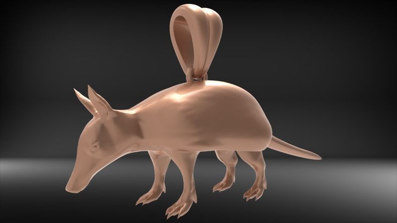 Armdillo Pendant 3D print model_14