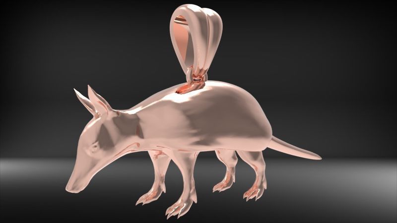 Armdillo Pendant 3D print model_5