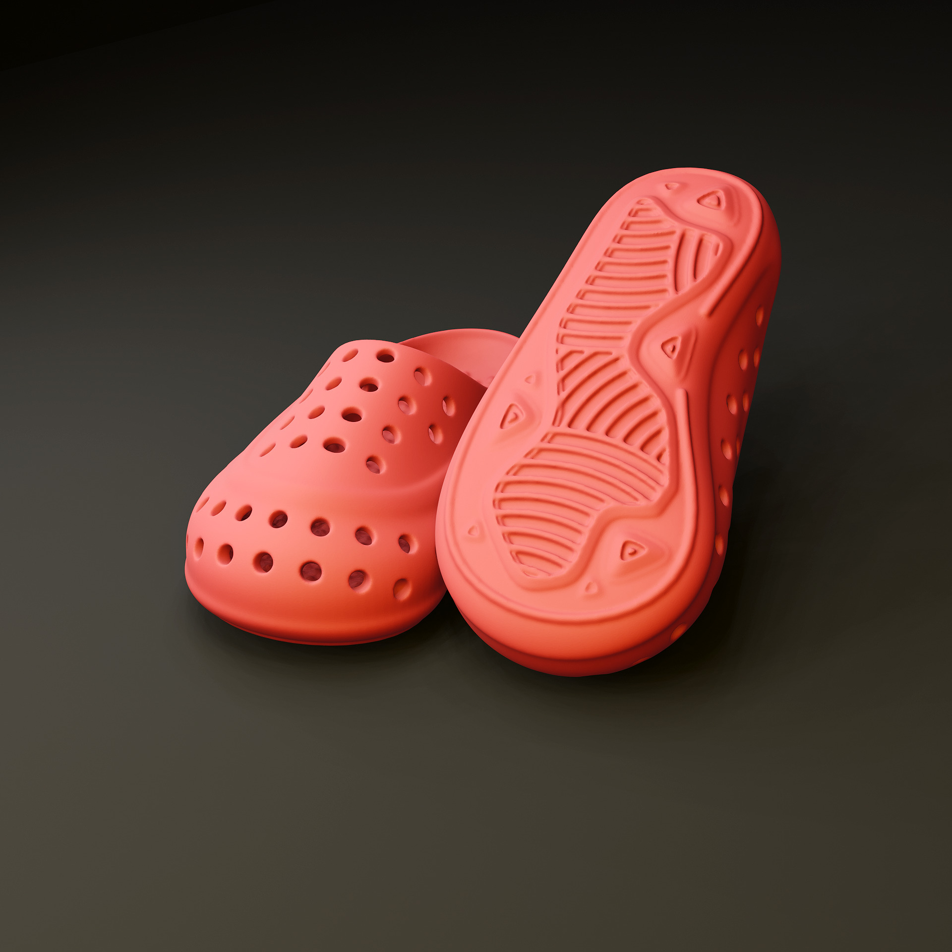 Earth Walkers foam slippers 3D print model_3