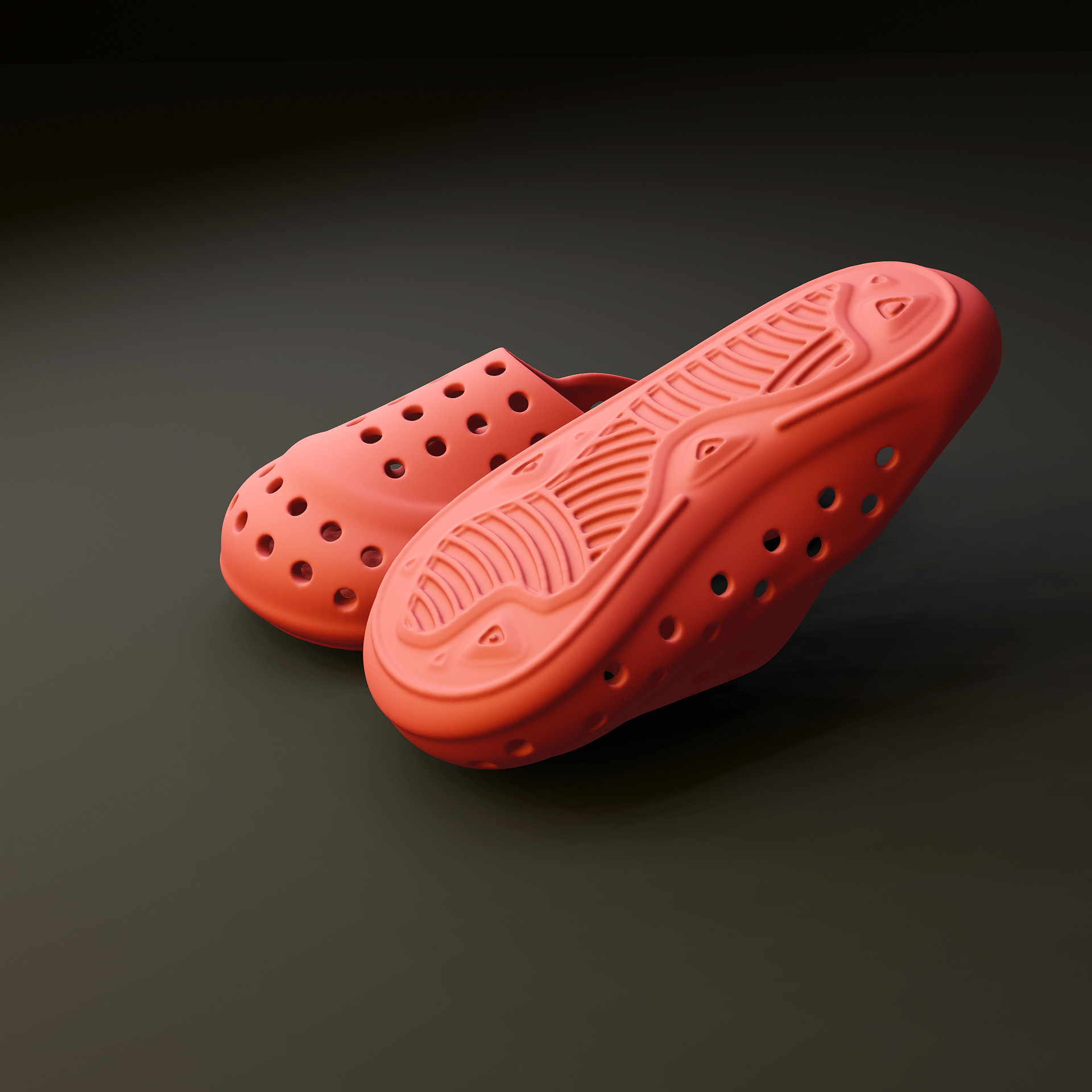 Earth Walkers foam slippers 3D print model_4