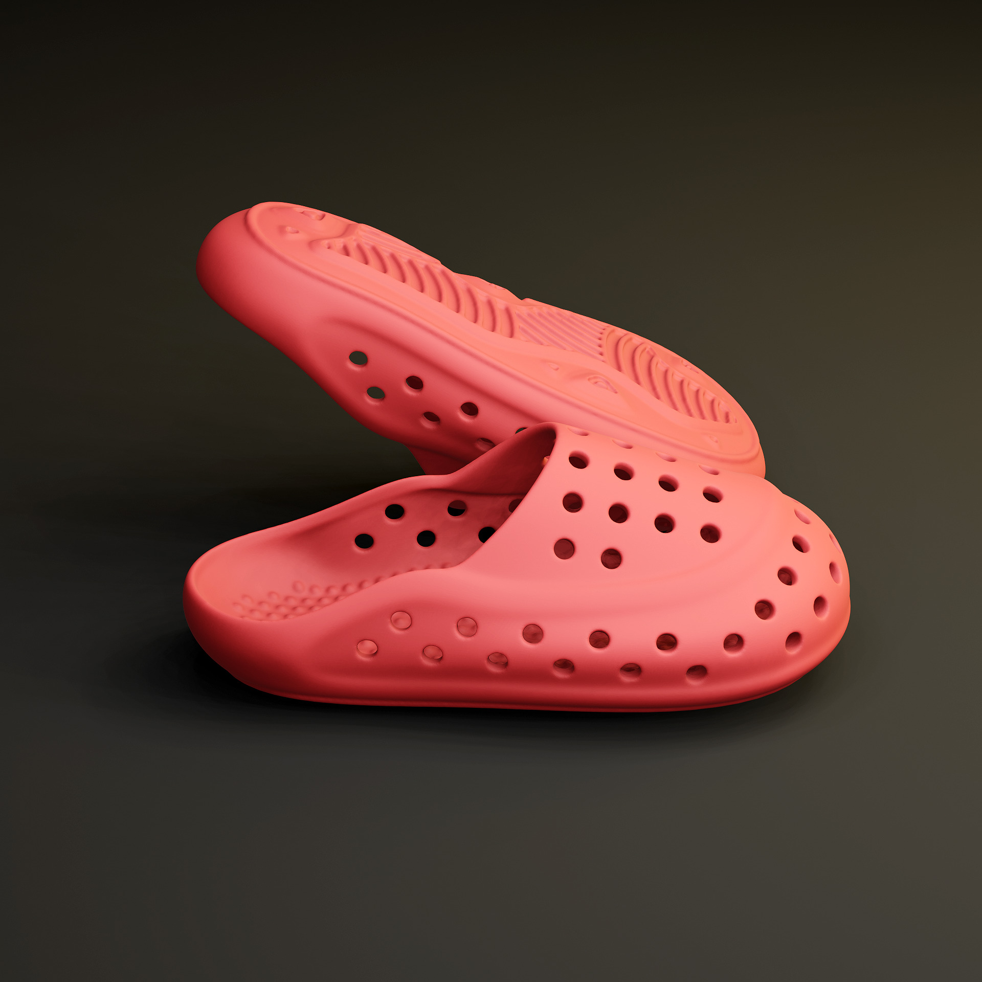 Earth Walkers foam slippers 3D print model_7