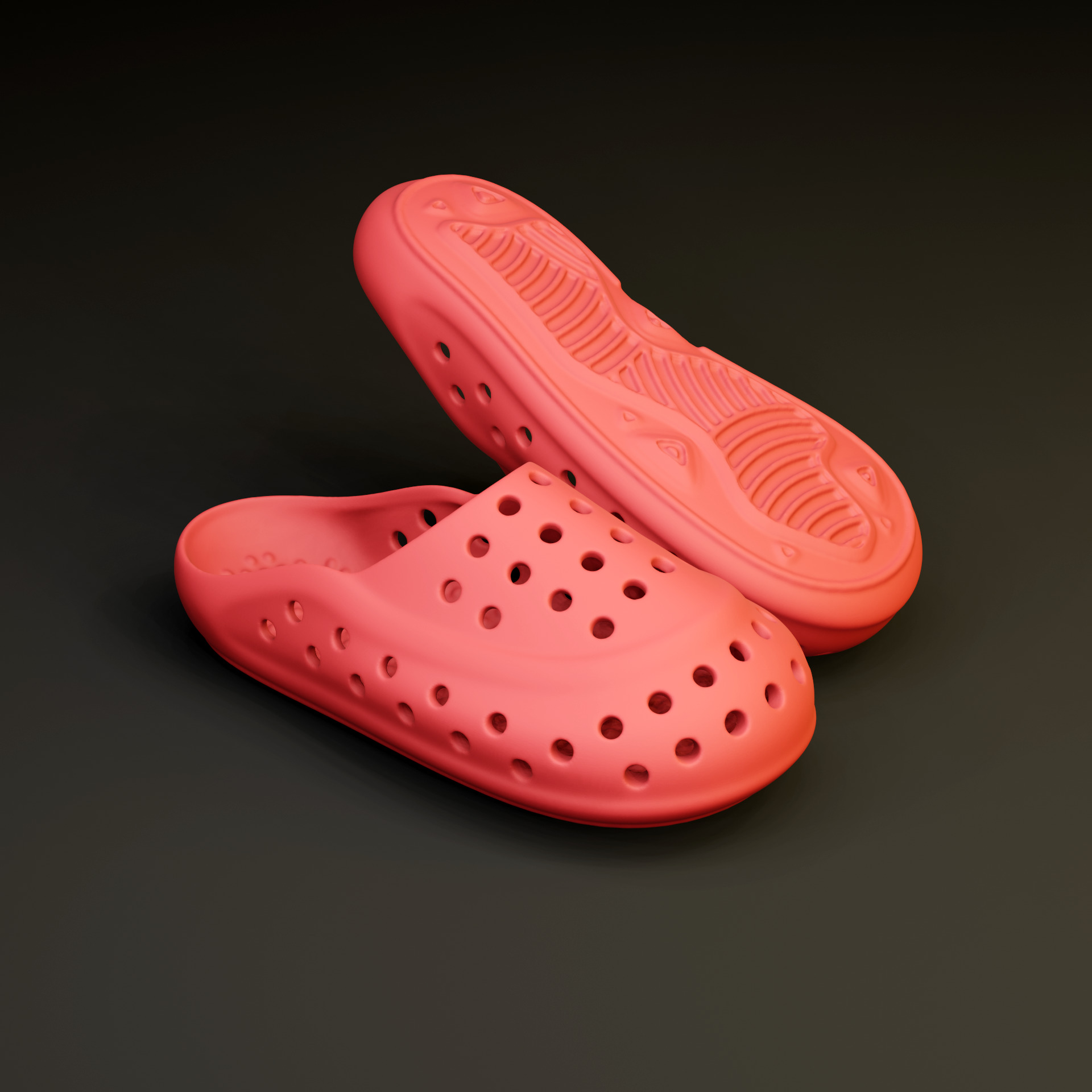 Earth Walkers foam slippers 3D print model_1