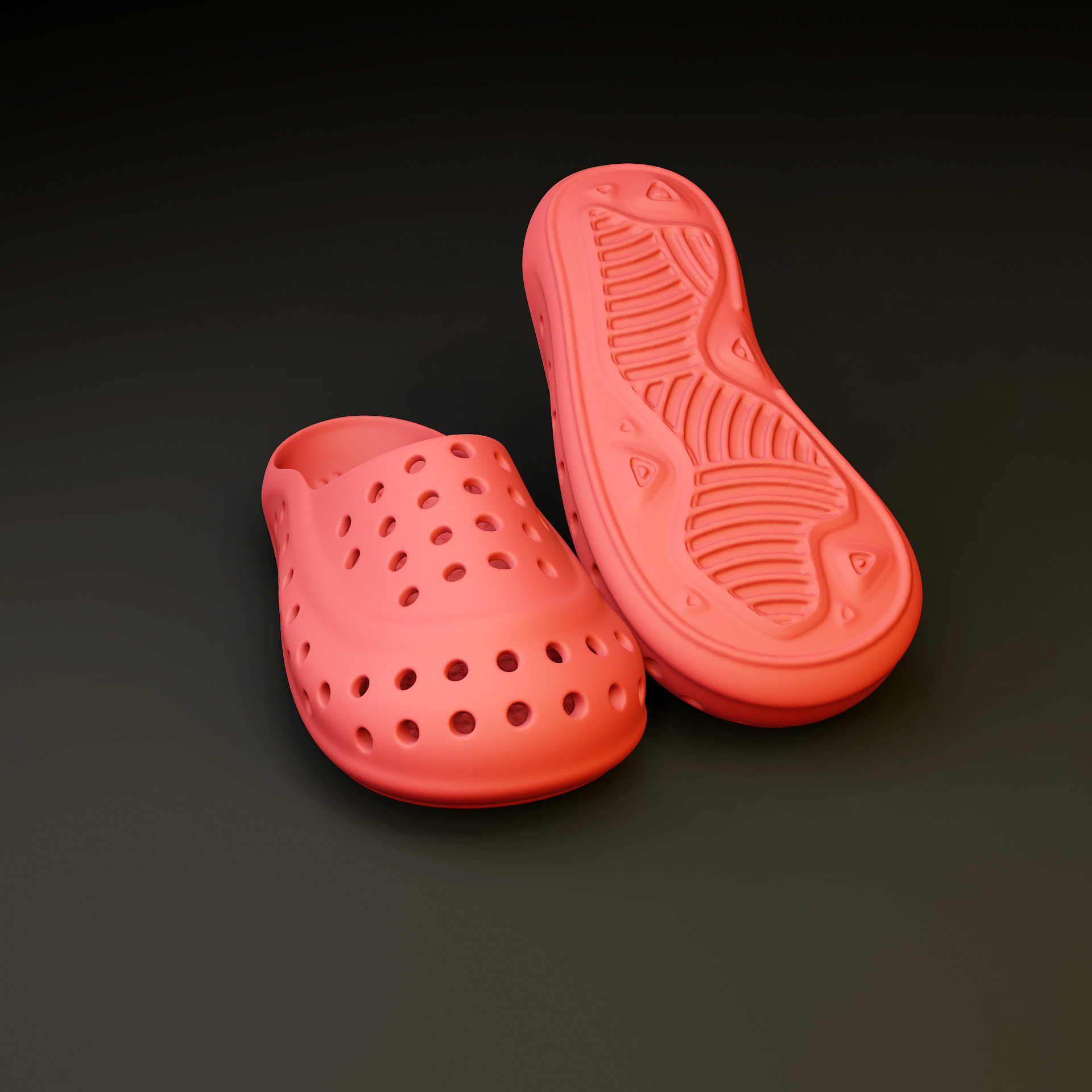 Earth Walkers foam slippers 3D print model_2