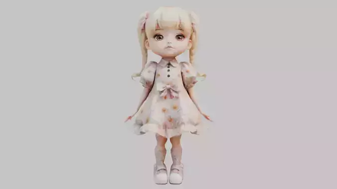 Chibi Girl in Dress