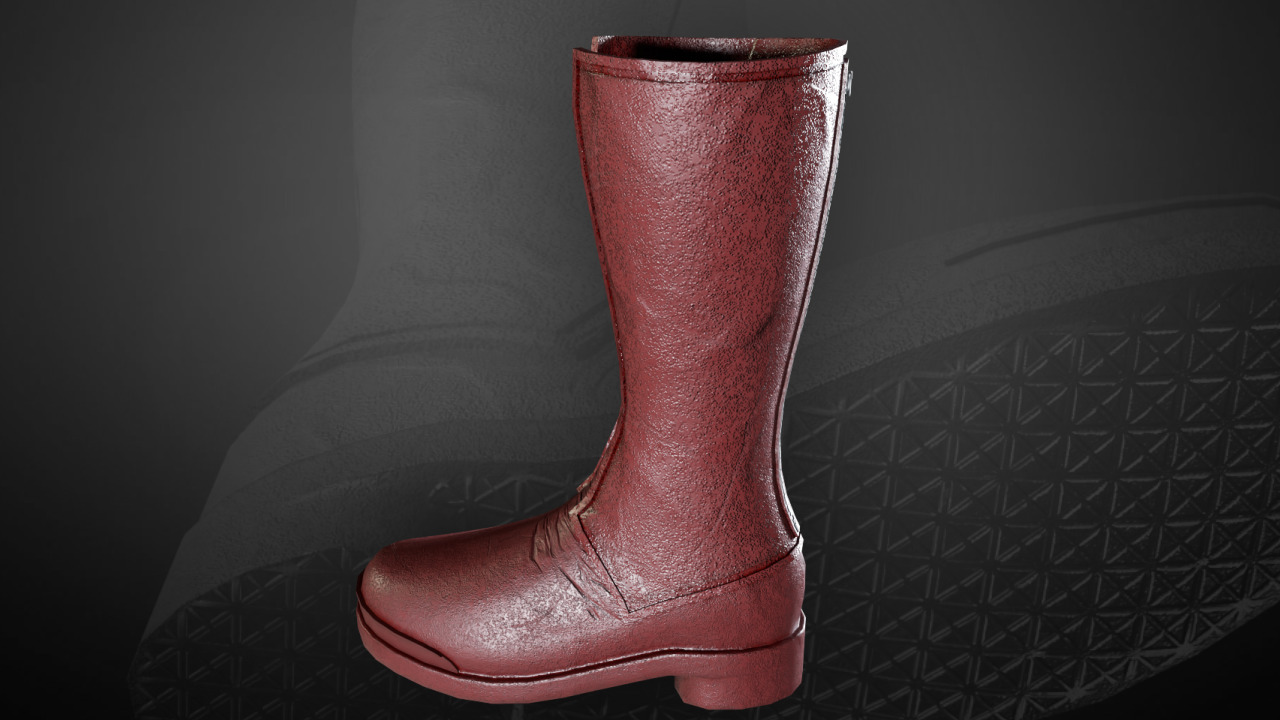 New Superman Boot 2025 David Corenswet Inspired  Low-poly 3D model_3