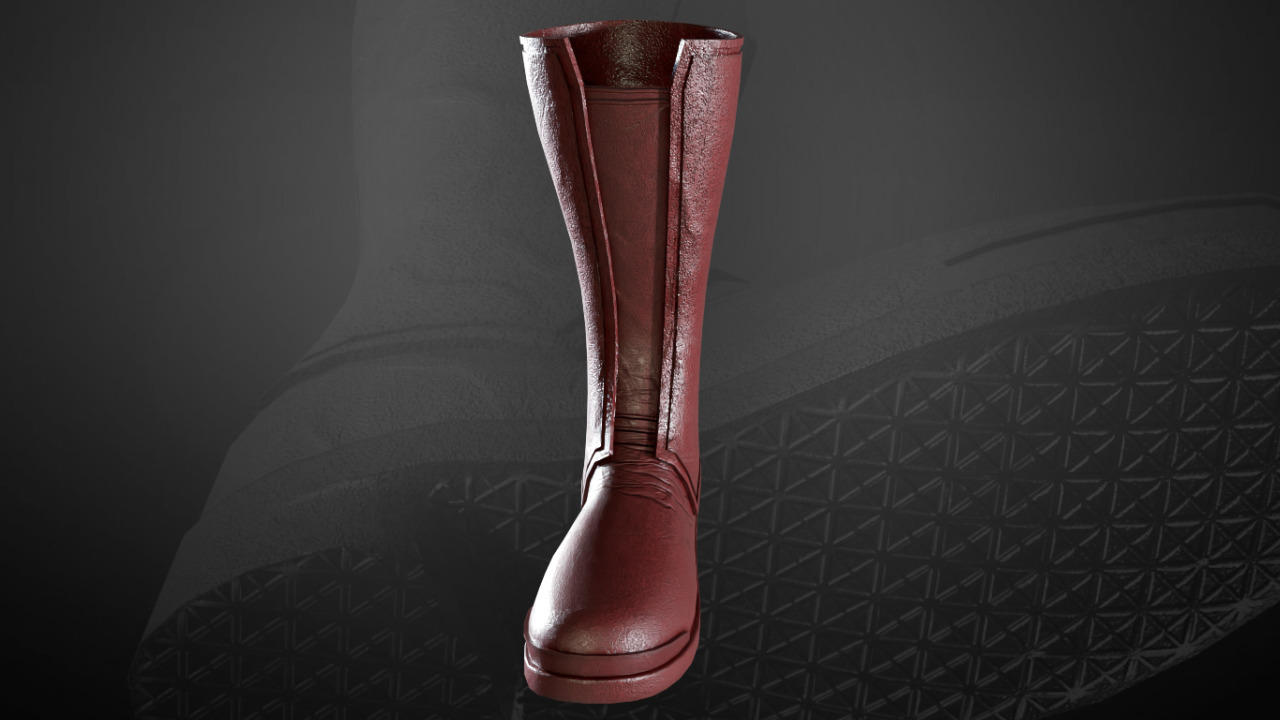 New Superman Boot 2025 David Corenswet Inspired  Low-poly 3D model_1
