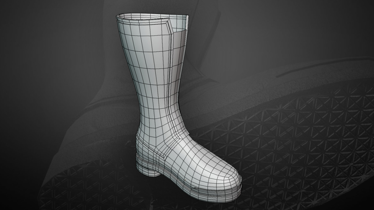 New Superman Boot 2025 David Corenswet Inspired  Low-poly 3D model_9