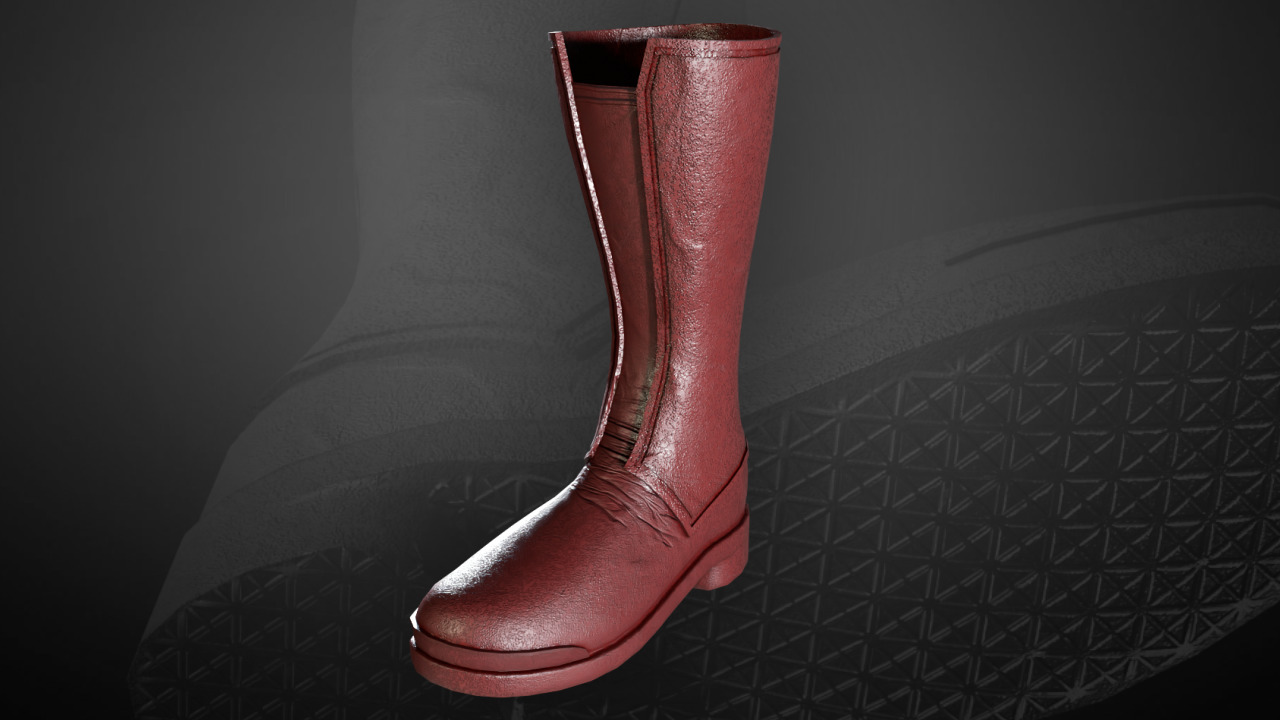 New Superman Boot 2025 David Corenswet Inspired  Low-poly 3D model_2