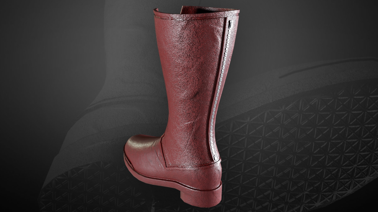 New Superman Boot 2025 David Corenswet Inspired  Low-poly 3D model_4