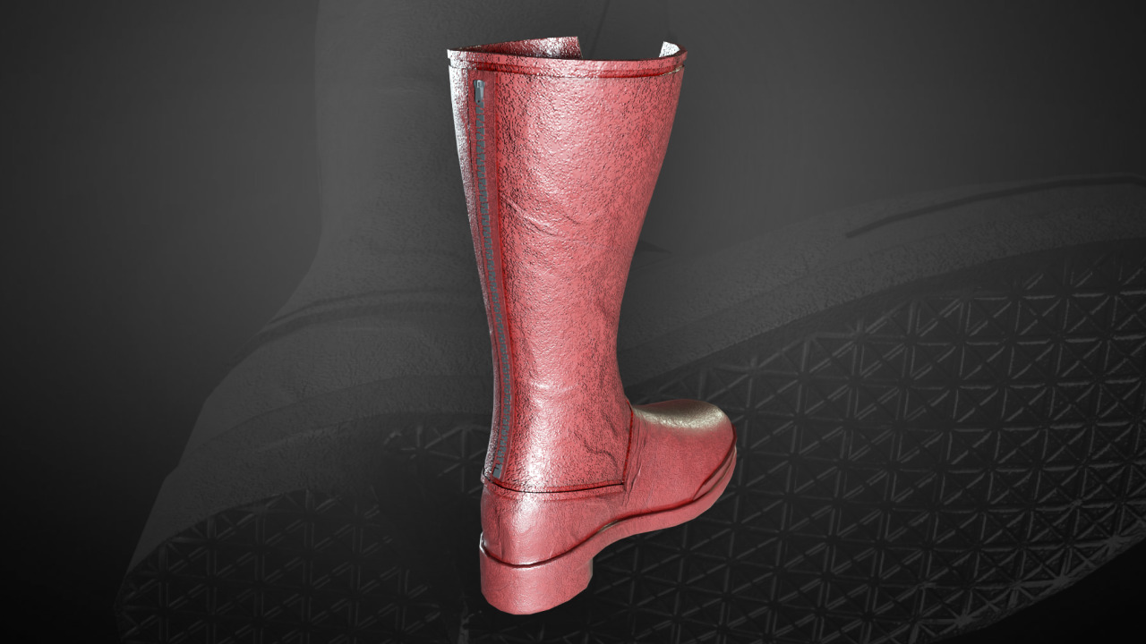 New Superman Boot 2025 David Corenswet Inspired  Low-poly 3D model_5