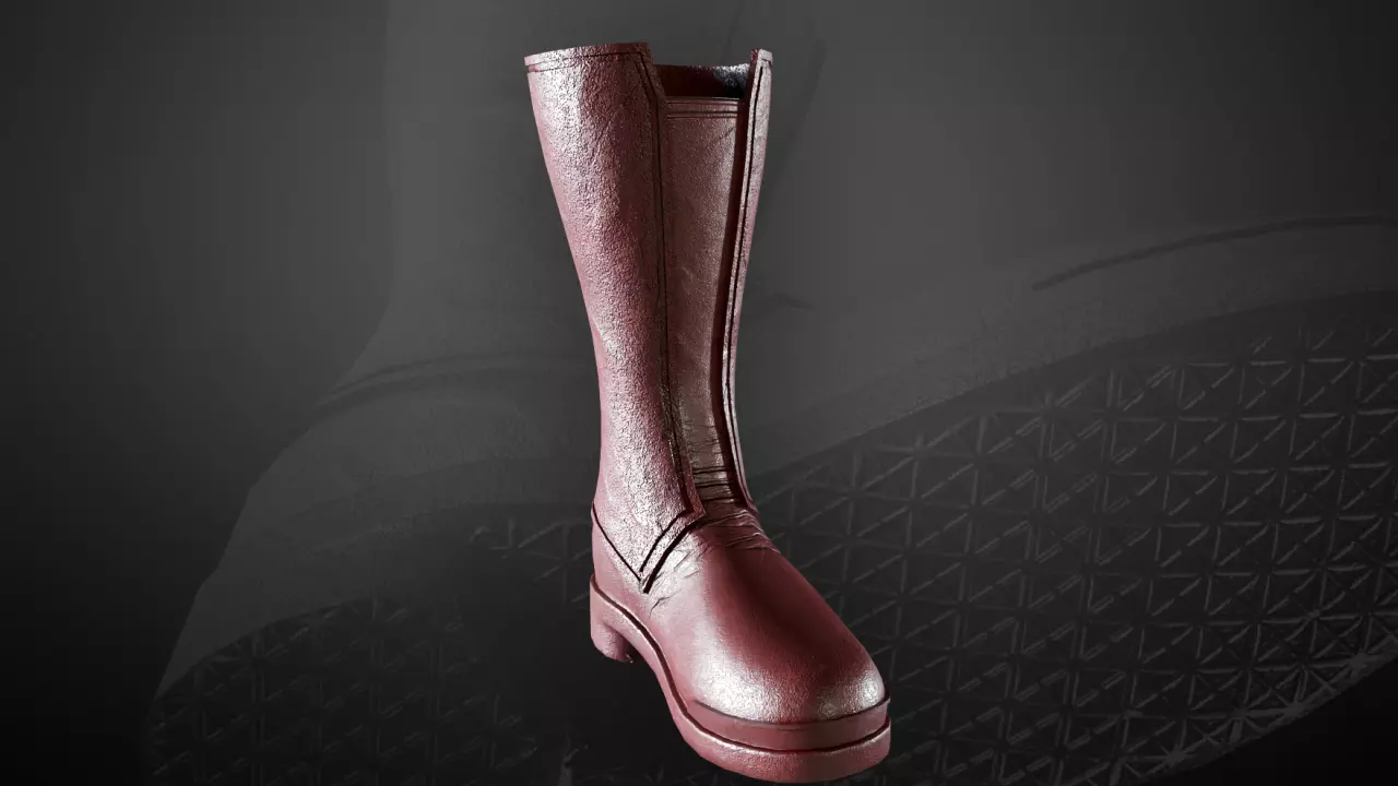 New Superman Boot 2025 David Corenswet Inspired  Low-poly 3D model_0