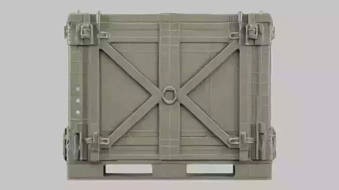 Cargo Box Model Low-Poly