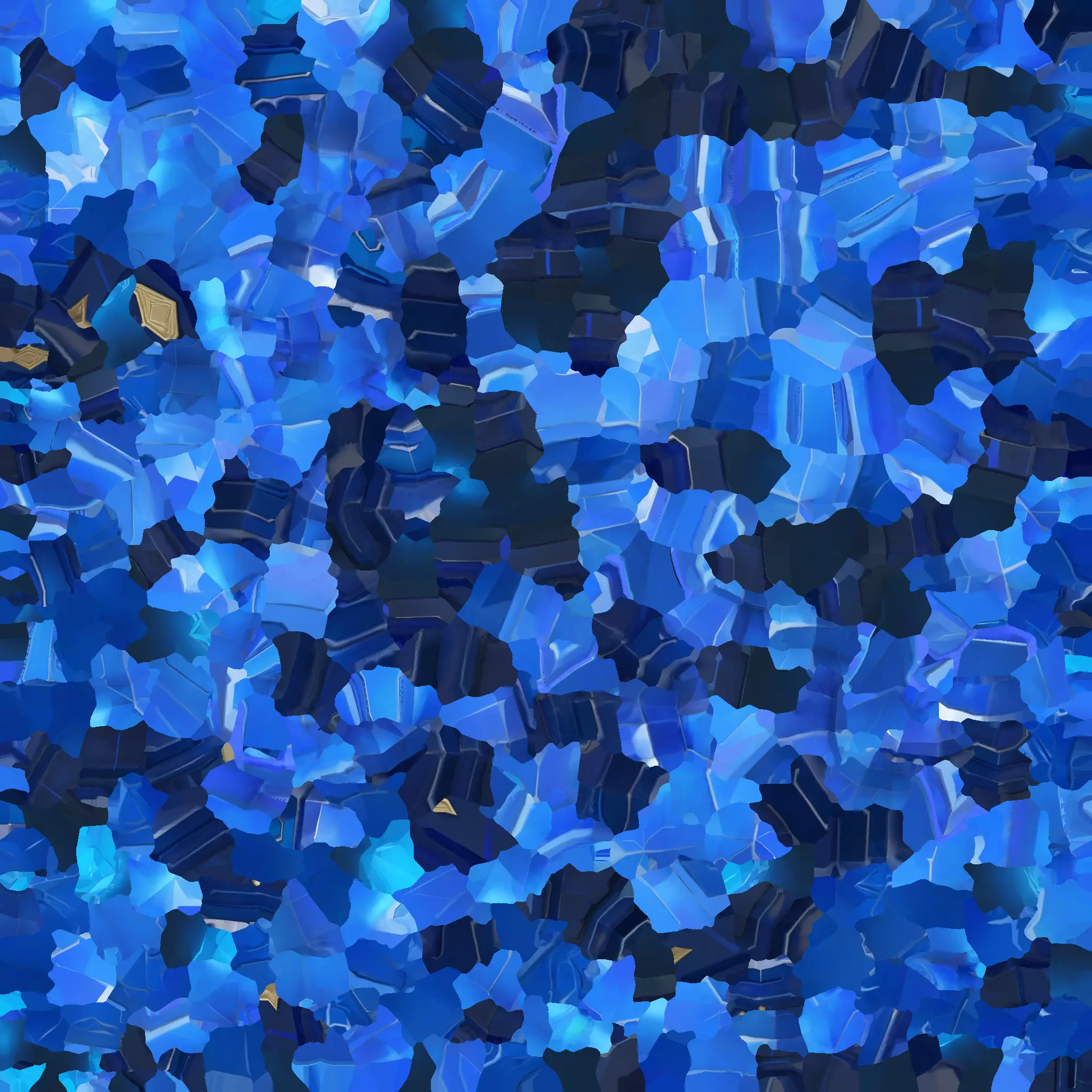 Blue Crystal Trophy Low-poly 3D model_8