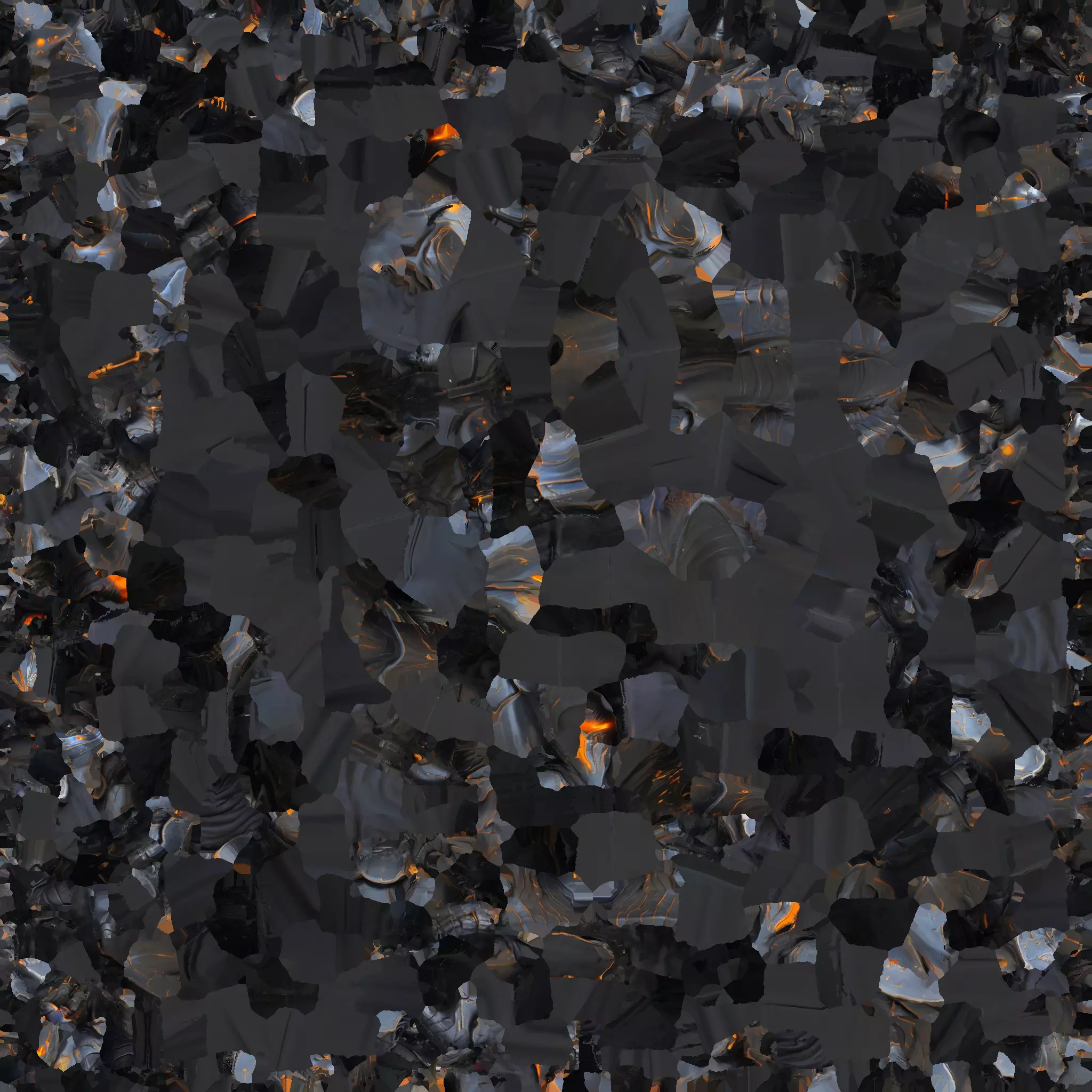 Sci-fi Fantasy Warframe Character Low-poly 3D model_9