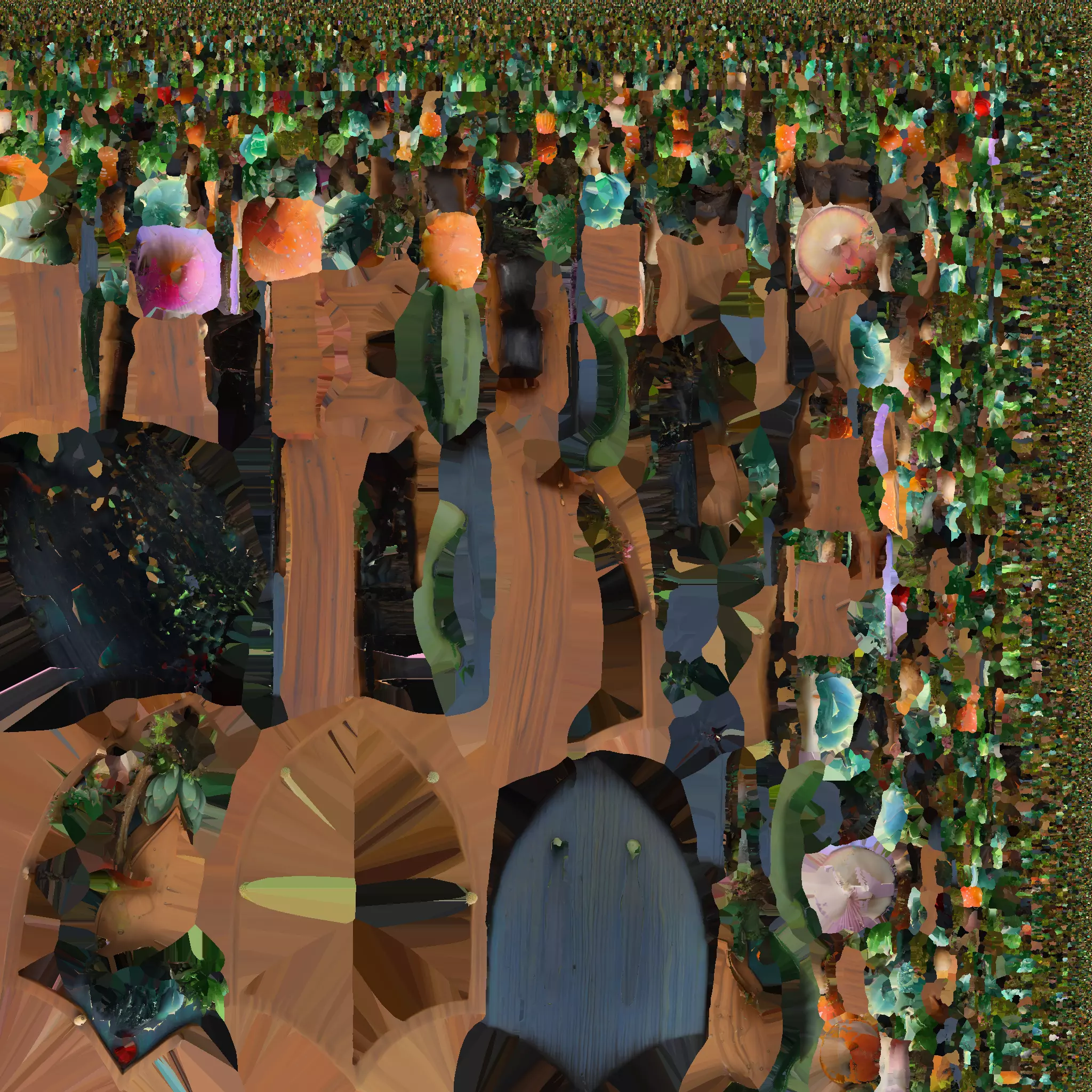 Stylized Female Figure Collection Low-poly 3D model_9