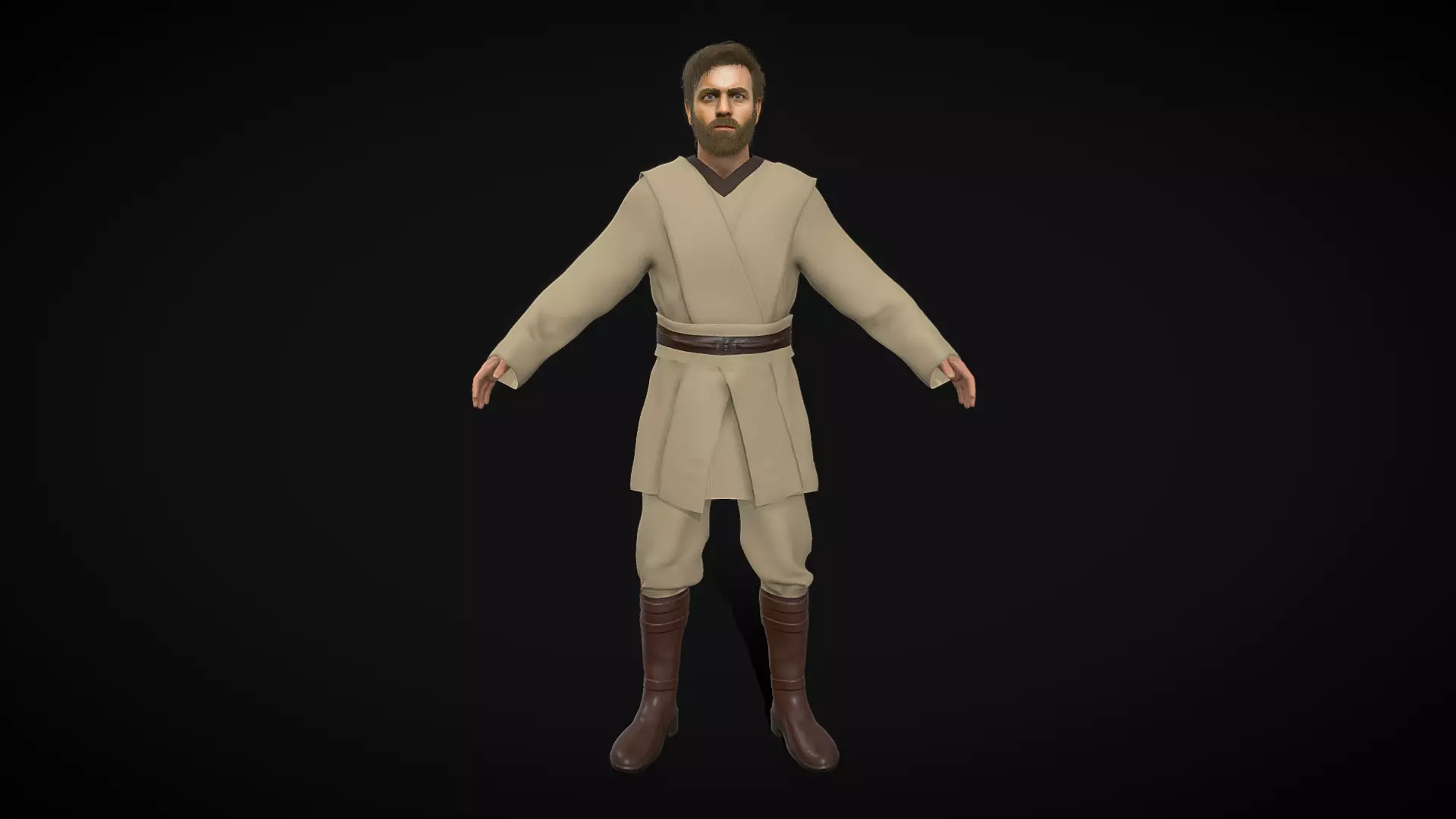 ObiWan Kenobi Ewan McGregor 3D model_0
