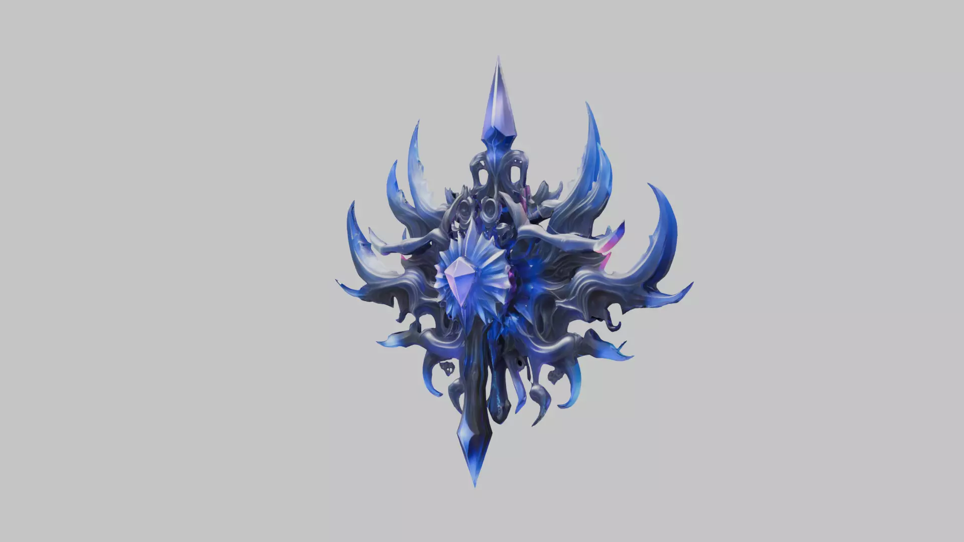 Abstract Crystal Chaos Low-Poly Model Low-poly 3D model_7