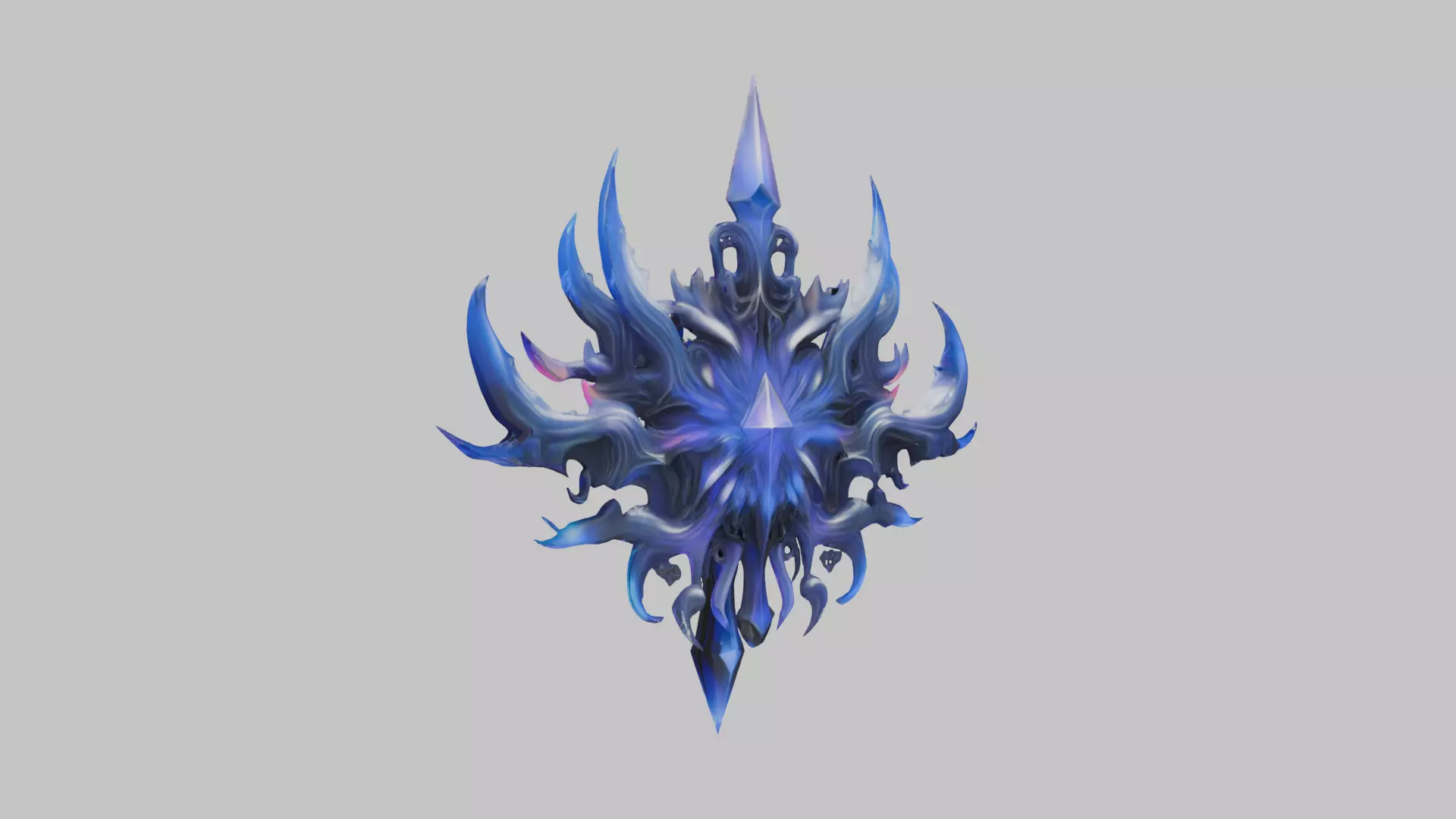 Abstract Crystal Chaos Low-Poly Model Low-poly 3D model_5