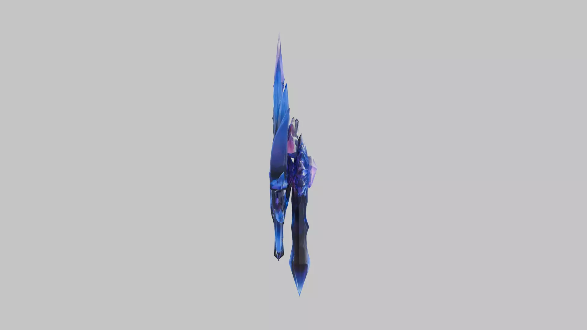 Abstract Crystal Chaos Low-Poly Model Low-poly 3D model_2