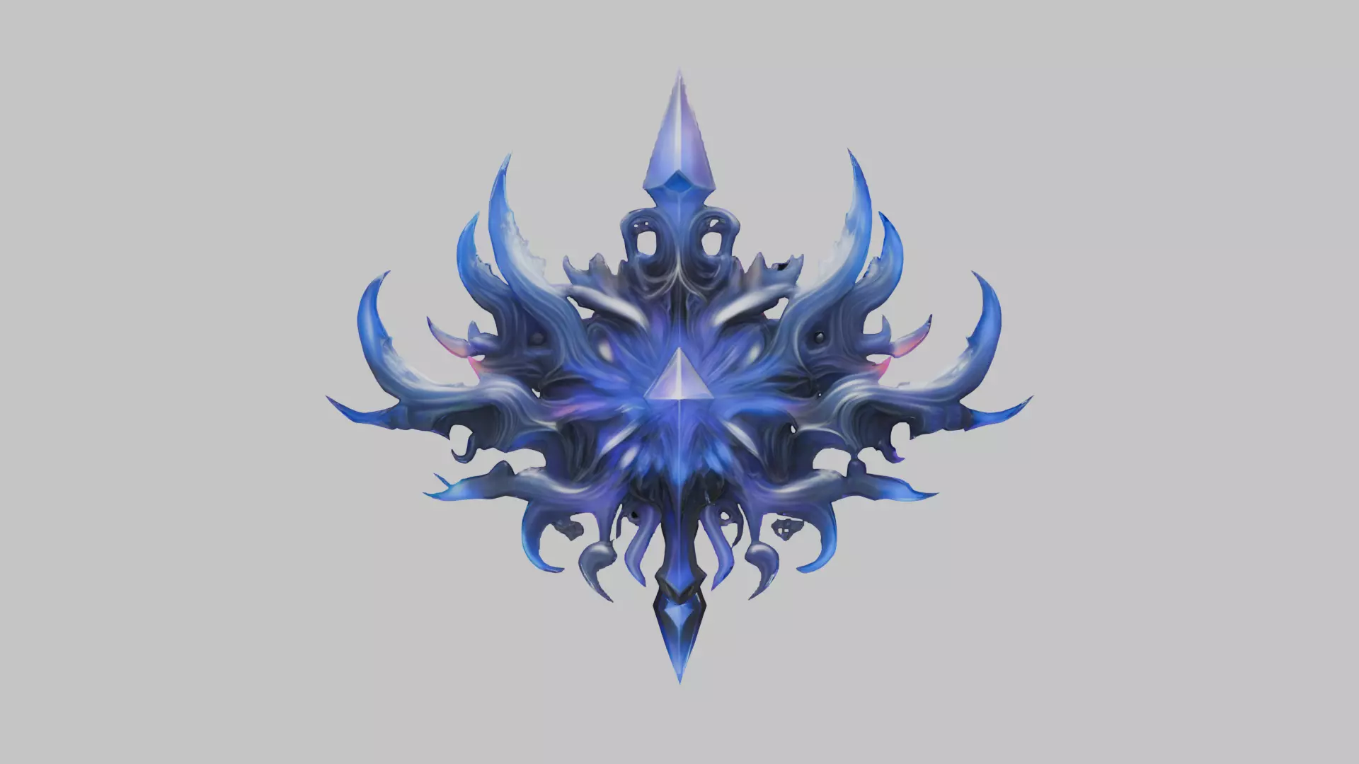 Abstract Crystal Chaos Low-Poly Model Low-poly 3D model_4