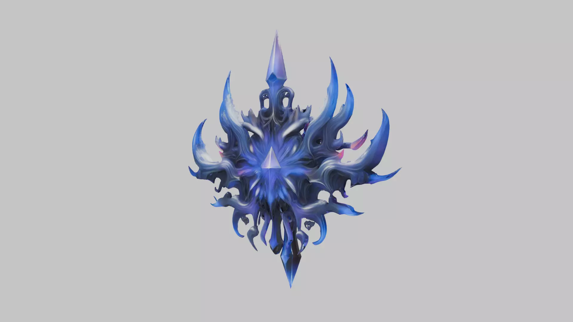 Abstract Crystal Chaos Low-Poly Model Low-poly 3D model_3