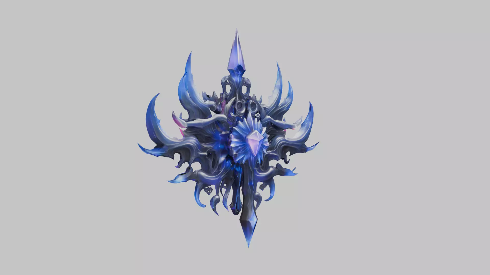 Abstract Crystal Chaos Low-Poly Model Low-poly 3D model_1