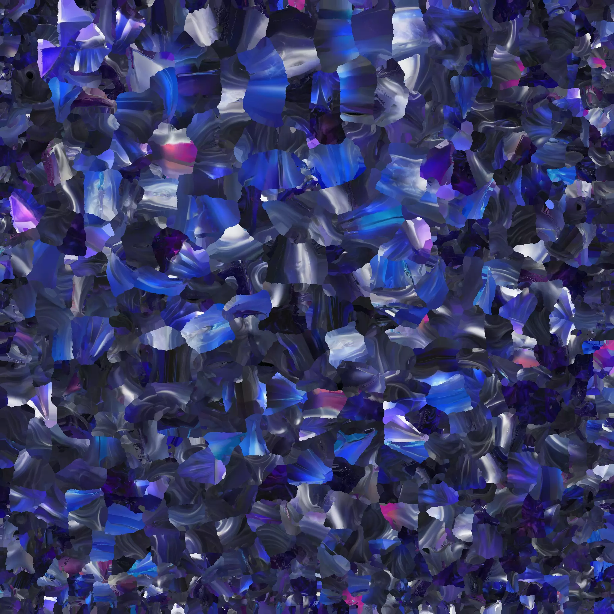 Abstract Crystal Chaos Low-Poly Model Low-poly 3D model_9