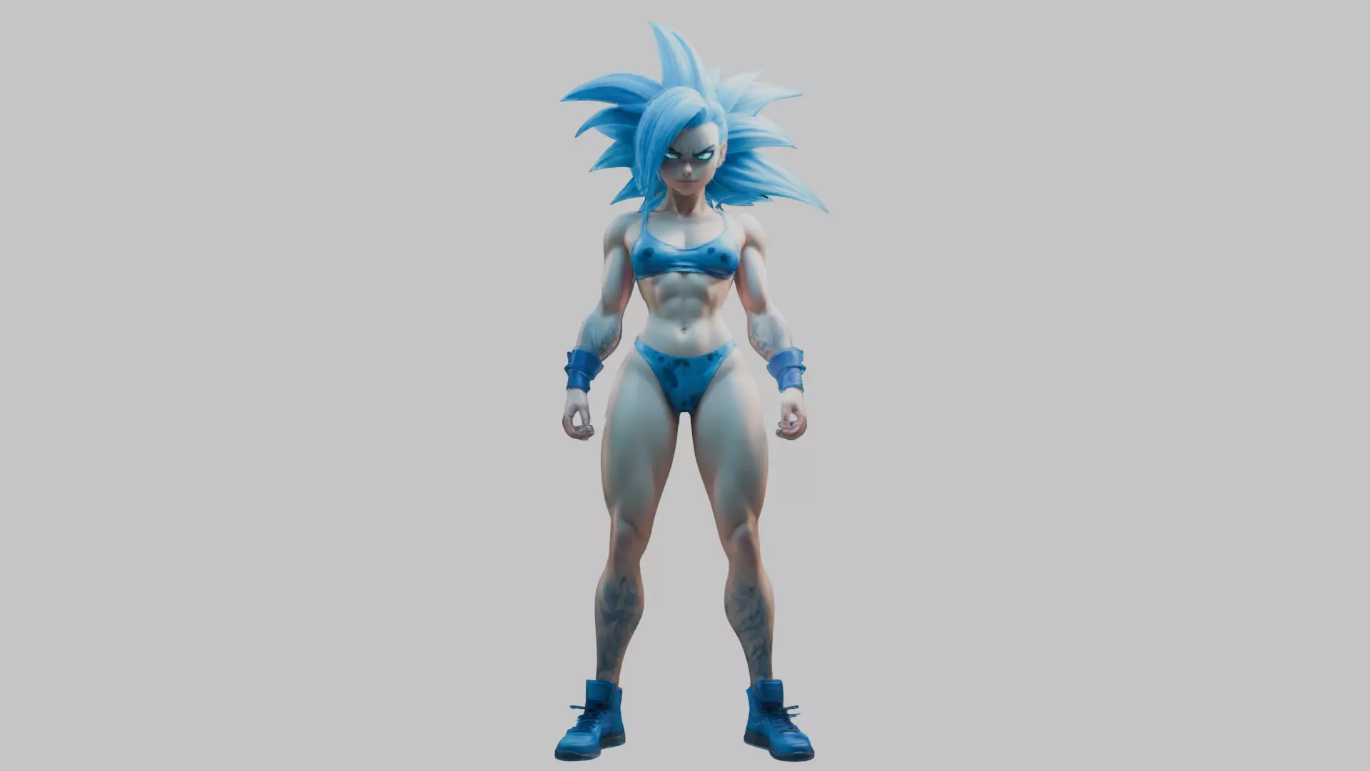 Cell Shaded Comic Character Low-poly 3D model
