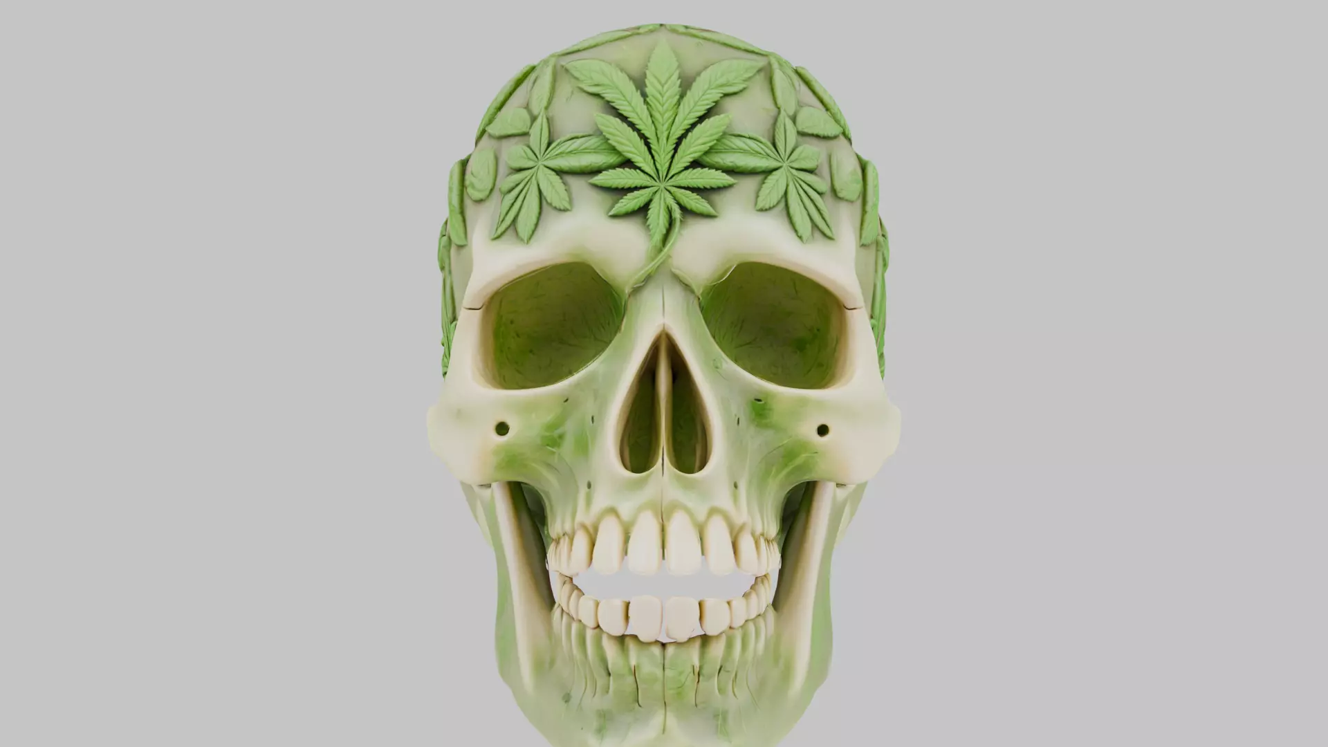 High Quality Detailed Skull 3D Model Low-poly 3D model