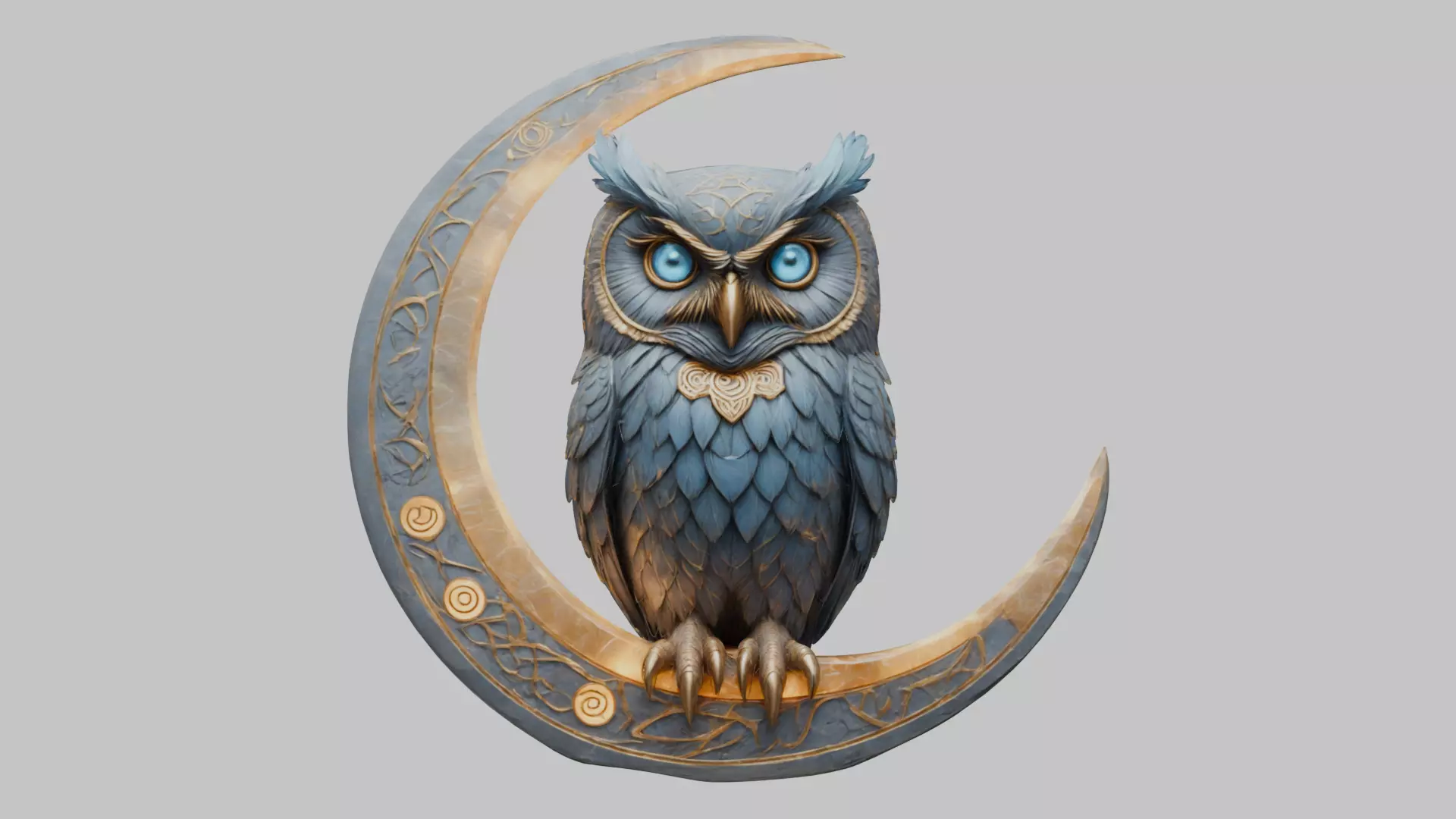 Low Poly Owl 3D Model Low-poly 3D model_0
