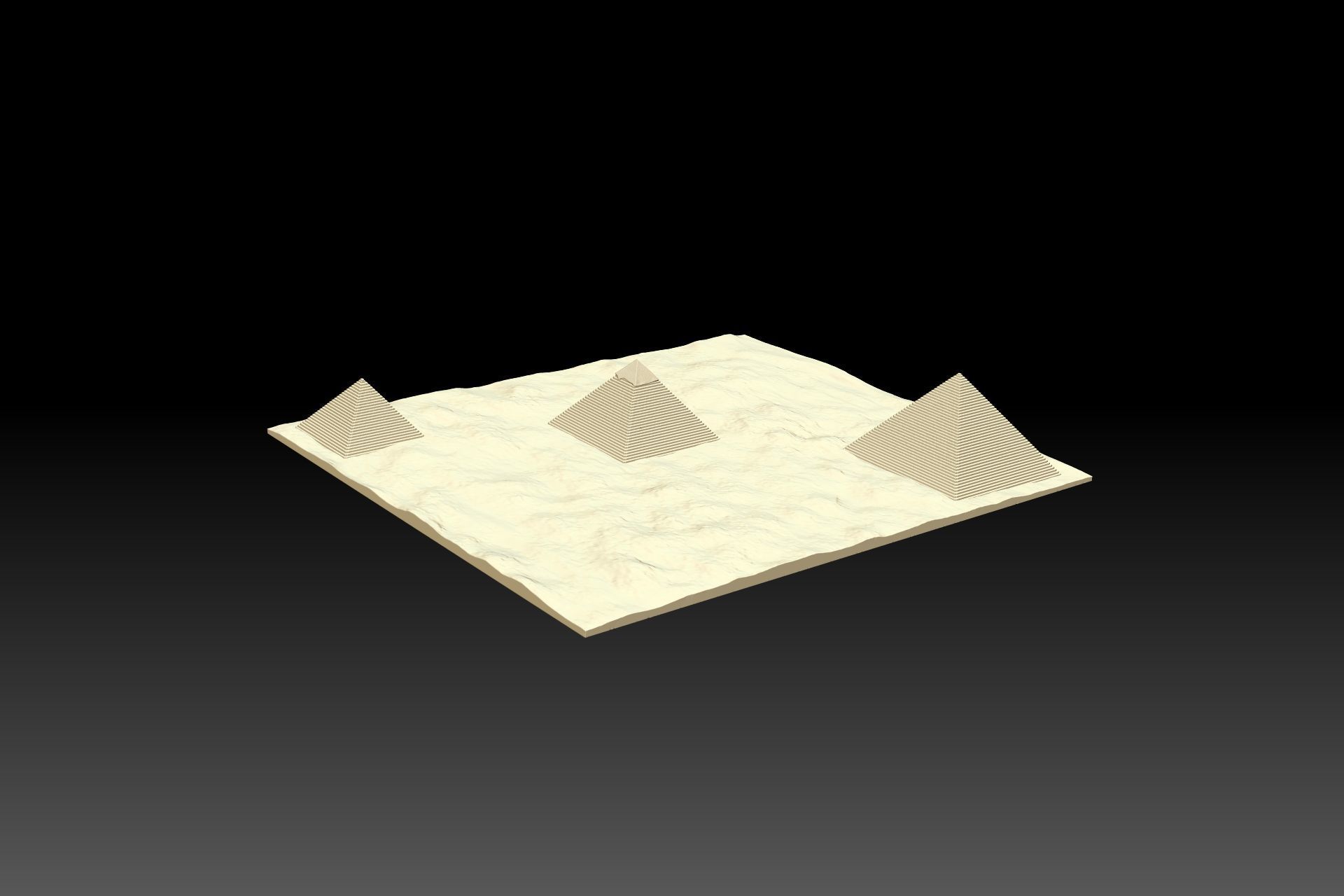 Giza Pyramid 3D STL model listing for 3D printing Free 3D print model
