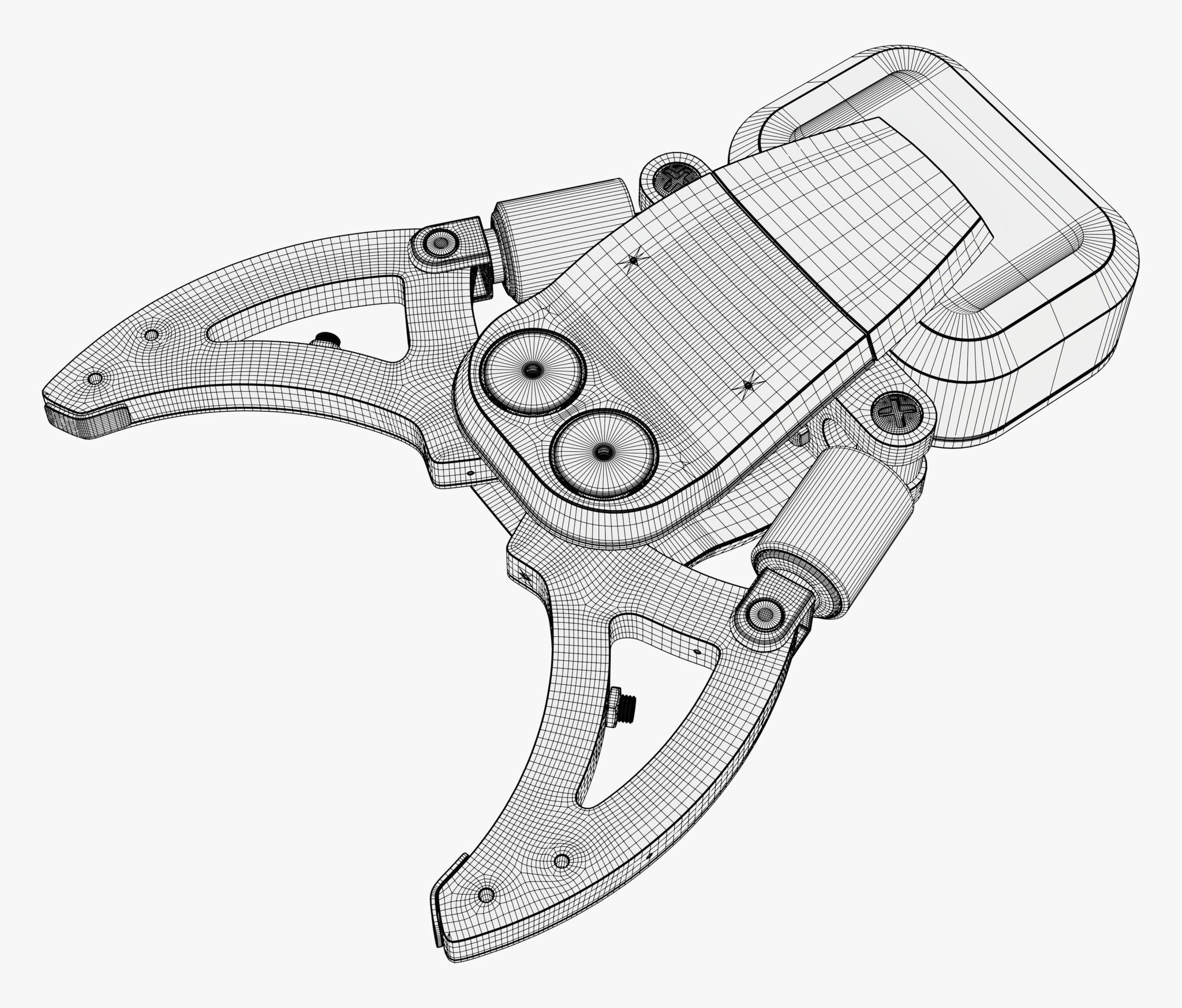 Hydraulic Grapple Claw Grabber M2 3D model_6