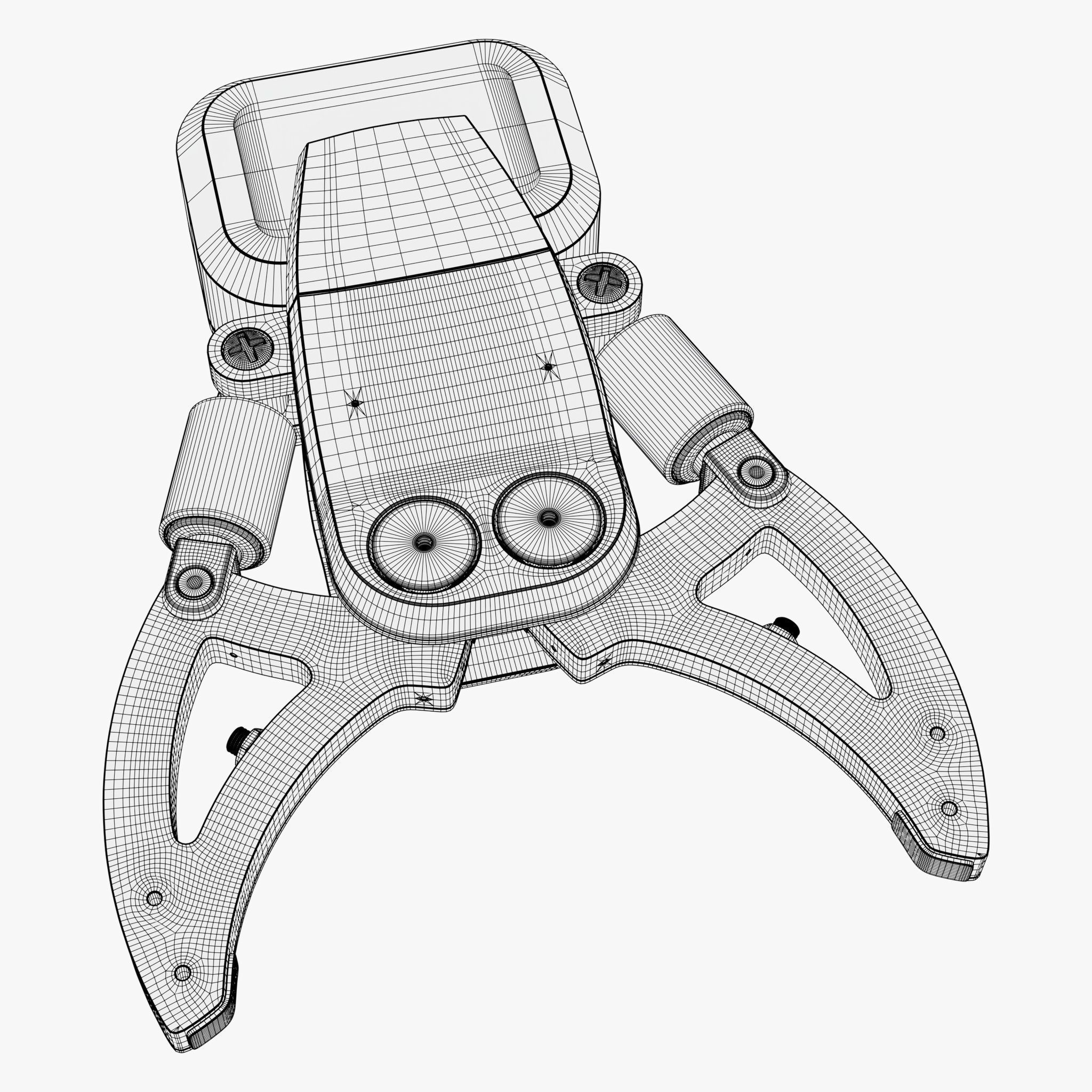 Hydraulic Grapple Claw Grabber M2 3D model_9