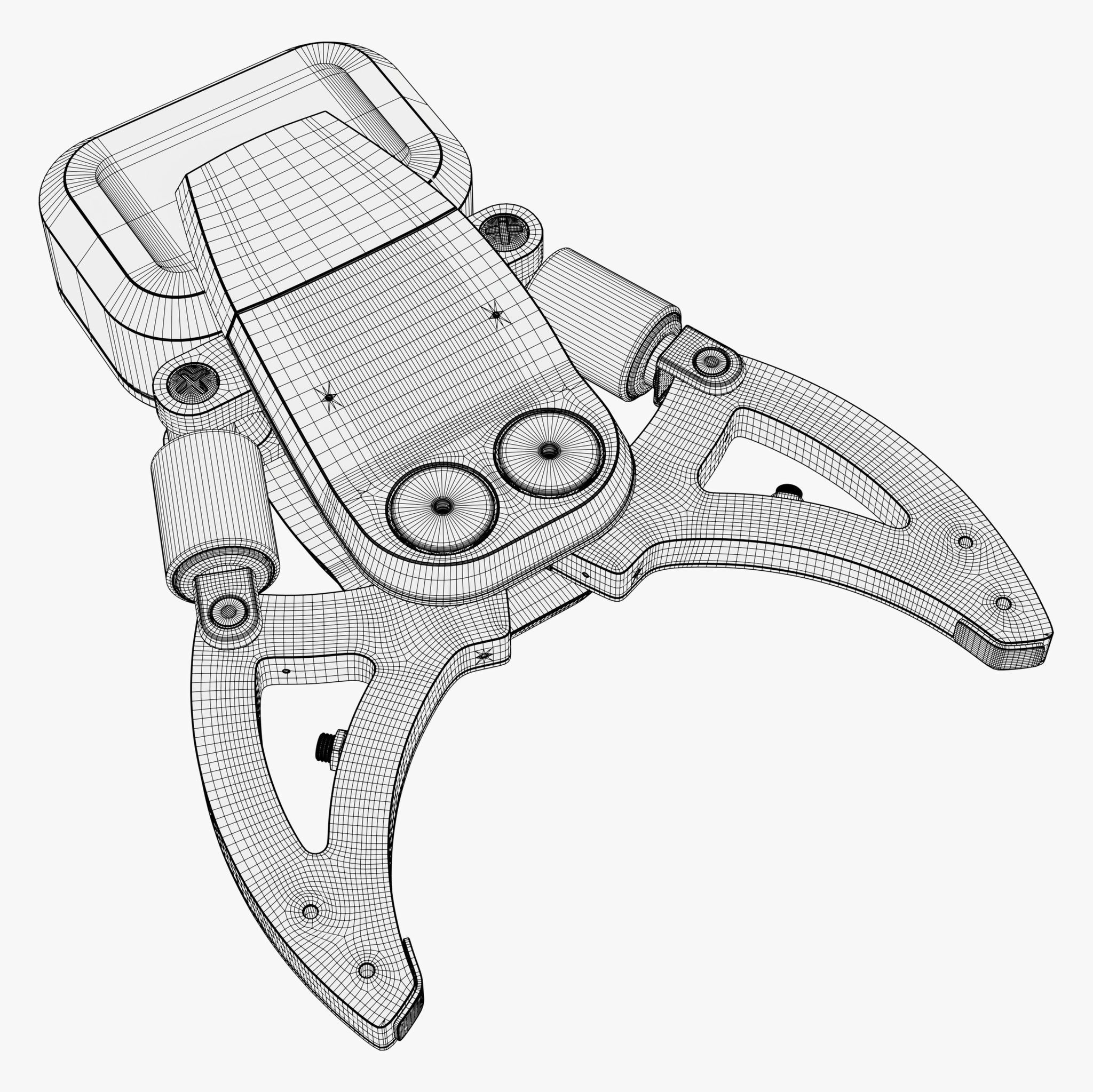 Hydraulic Grapple Claw Grabber M2 3D model_10