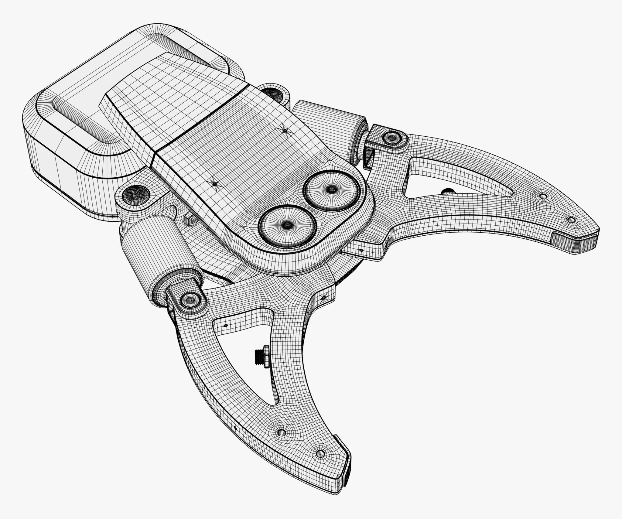 Hydraulic Grapple Claw Grabber M2 3D model_11