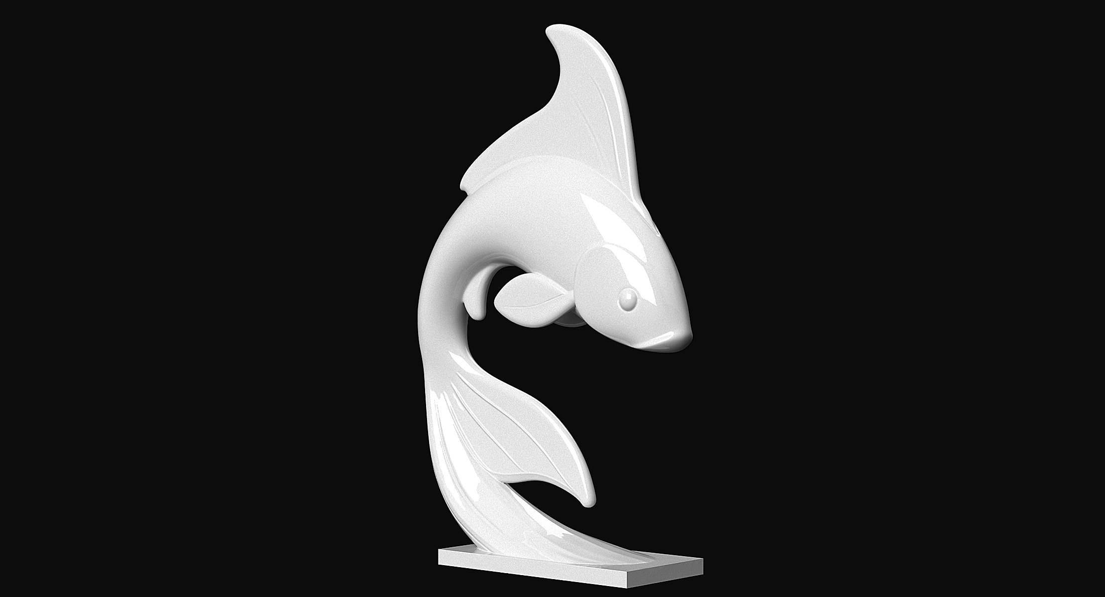 Koi Fish 3D print model_7