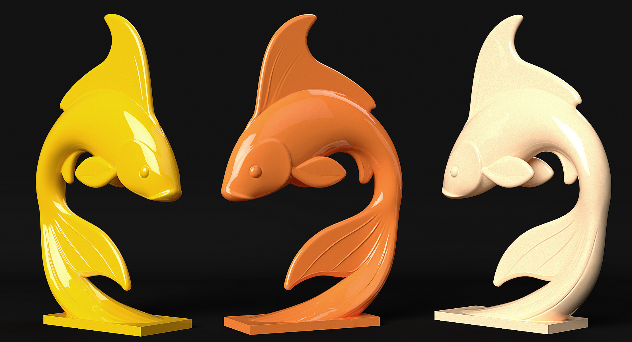 Koi Fish 3D print model_10