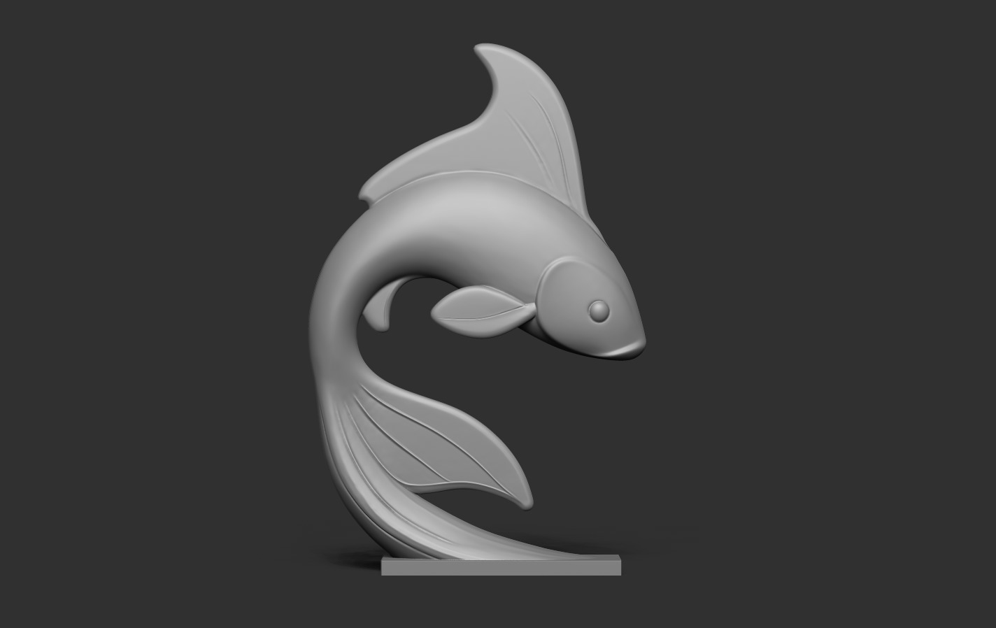 Koi Fish 3D print model_16