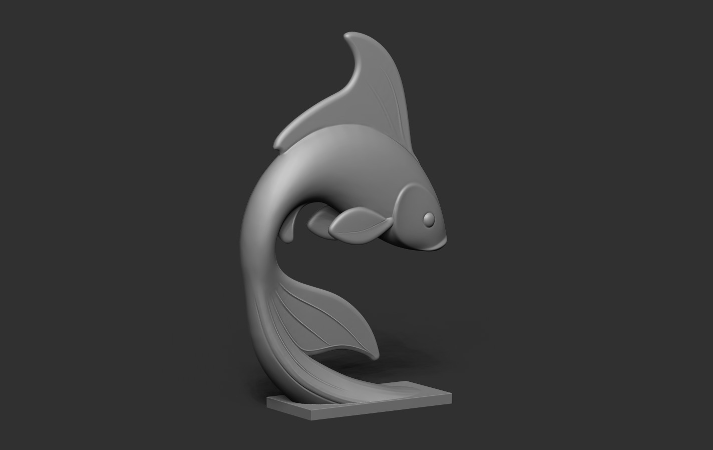 Koi Fish 3D print model_15