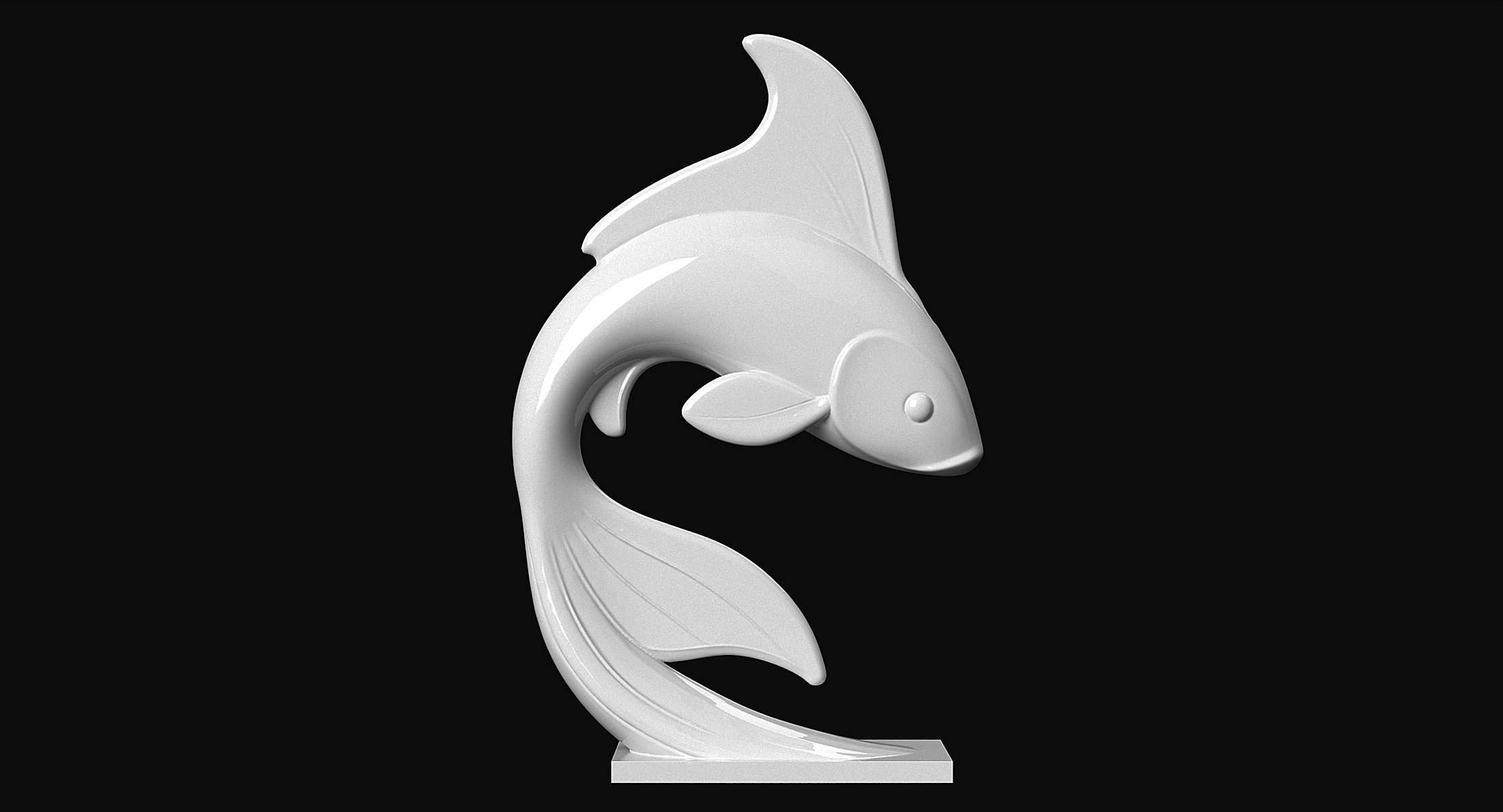 Koi Fish 3D print model_6